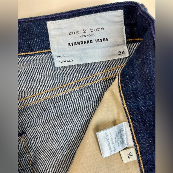 Rag & Bone men’s jeans. Size 34x30z. Amazing relaxed fit - Picture 2 of 3